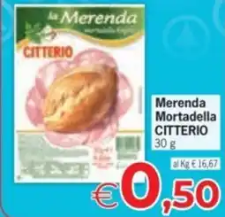 Despar Merenda Mortadella CITTERIO offerta