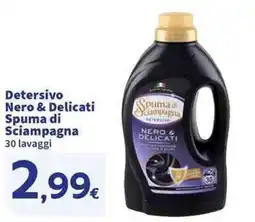 Sigma Superstore Detersivo Nero & Delicati Spuma di Sciampagna offerta