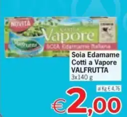 Despar Soia Edamame Cotti a Vapore VALFRUTTA offerta
