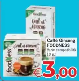 Despar Caffè Ginseng FOODNESS offerta