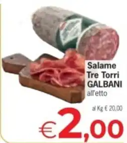 Despar Salame Tre Torri GALBANI offerta
