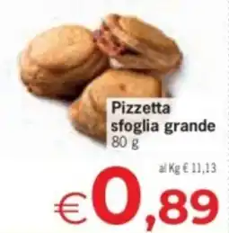 Despar Pizzetta sfoglia grande offerta