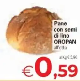 Despar Pane con semi di lino OROPAN offerta