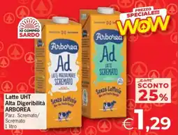 Despar Latte UHT Alta Digeribilità ARBOREA offerta