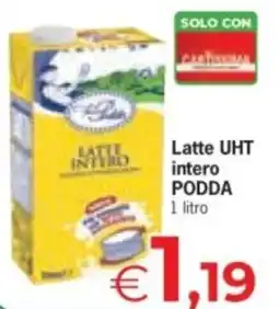 Despar Latte UHT intero PODDA offerta