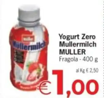 Despar Yogurt Zero Mullermilch MULLER Fragola offerta
