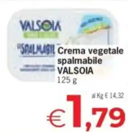 Despar Crema vegetale spalmabile VALSOIA offerta