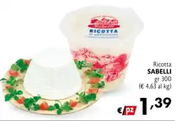 Maxi Supermercati Ricotta SABELLI offerta