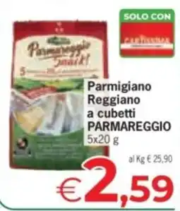Despar Parmigiano Reggiano a cubetti PARMAREGGIO offerta