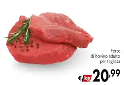 Maxi Supermercati Fette di bovino adulto per tagliata offerta