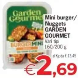 Despar Mini burger/ Nuggets GARDEN GOURMET offerta
