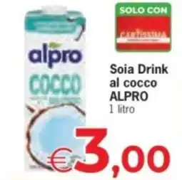 Despar Soia Drink al cocco ALPRO offerta