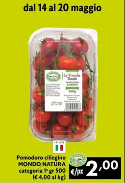 Maxi Supermercati Pomodoro ciliegino MONDO NATURA offerta