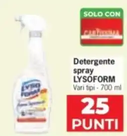 Despar Detergente spray LYSOFORM offerta