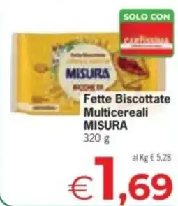 Despar Fette Biscottate Multicereali MISURA offerta
