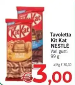 Despar Tavoletta Kit Kat NESTLÉ offerta