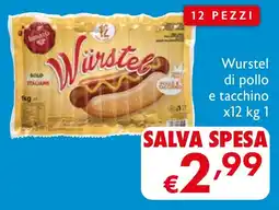 Maxi Supermercati Wurstel di pollo e tacchino offerta