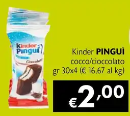 Maxi Supermercati Kinder PINGUI cocco/cioccolato offerta