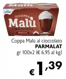 Maxi Supermercati Coppa Malù al cioccolato PARMALAT offerta