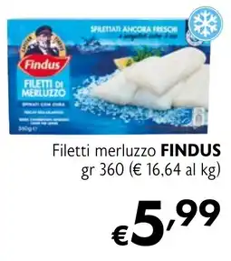 Maxi Supermercati Filetti merluzzo FINDUS offerta