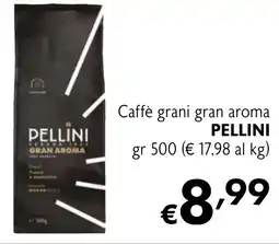 Maxi Supermercati Caffè grani gran aroma PELLINI offerta