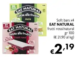 Maxi Supermercati Soft bars x4 EAT NATURAL frutti rossi/natural offerta