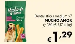 Maxi Supermercati Dental sticks medium x7 MUCHO AMOR offerta