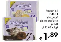 Maxi Supermercati Pandorì x4 BAULI albicocca/ cioccolato/latte offerta