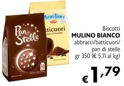 Maxi Supermercati Biscotti MULINO BIANCO abbracci/batticuori/ pan di stelle offerta
