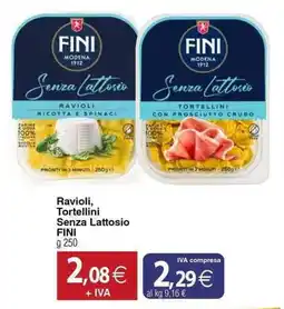 Docks Cash&Carry Ravioli, Tortellini Senza Lattosio FINI offerta