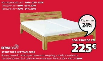 JYSK Struttura letto olsker offerta