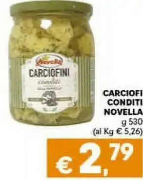 Metà Carciofini sott'olio offerta