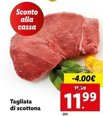 Lidl Tagliata di scottona offerta