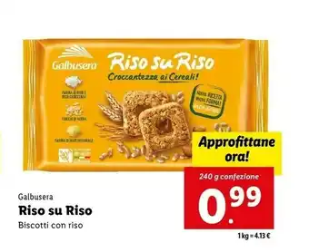 Lidl Riso su riso biscotti con riso offerta