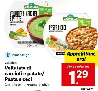 Lidl Pasta e ceci 350 g(ml) offerta