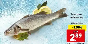 Lidl Branzino eviscerato offerta