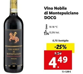 Lidl Vino nobile di montepulciano docg offerta