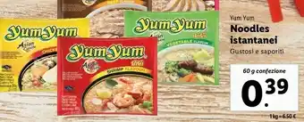 Yum yum noodles istantanei