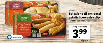 Lidl Selezione di antipasti asiatici con salsa dip offerta