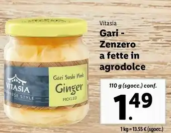 Lidl Gari zenzero offerta
