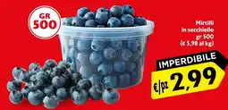 Maxi Supermercati Mirtilli in secchiello offerta