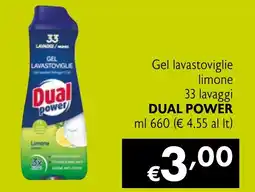 Maxi Supermercati Gel lavastoviglie limone DUAL POWER offerta