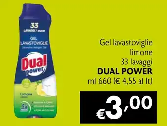 Maxi Supermercati Gel lavastoviglie limone DUAL POWER offerta