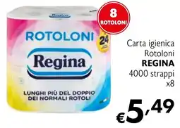 Maxi Supermercati Carta igienica Rotoloni REGINA offerta