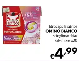 Maxi Supermercati Idrocaps lavatrice OMINO BIANCO scioglimacchia/ salvafibre offerta