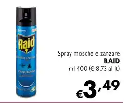Maxi Supermercati Spray mosche e zanzare RAID offerta