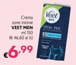 Maxi Supermercati Crema zone intime VEET MEN offerta