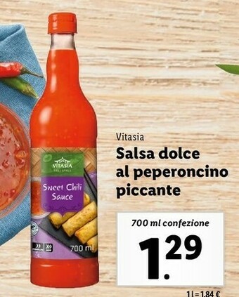 Lidl Salsa dolce al peperoncino piccante offerta