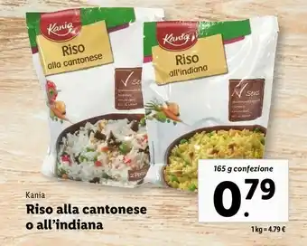 Lidl Riso alla cantonese 160 g(ml) offerta