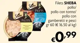 Maxi Supermercati Filets SHEBA pollo/ pollo con tonno/ pollo con gamberetti e pesci offerta